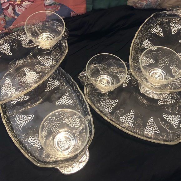 Serva-Snack Anchor Hocking Glass 4pc set - Picture 6 of 12